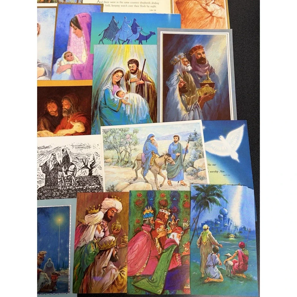 Vintage Christmas Cards Fronts ONLY for Scrapbooking Crafts Decoupage Lot of 50+